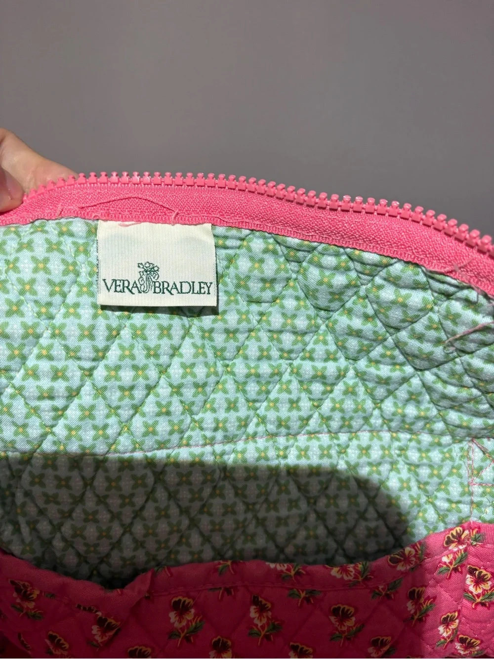 Vera Bradley Paddy tote in Pink Pansey - Picture 7 of 7